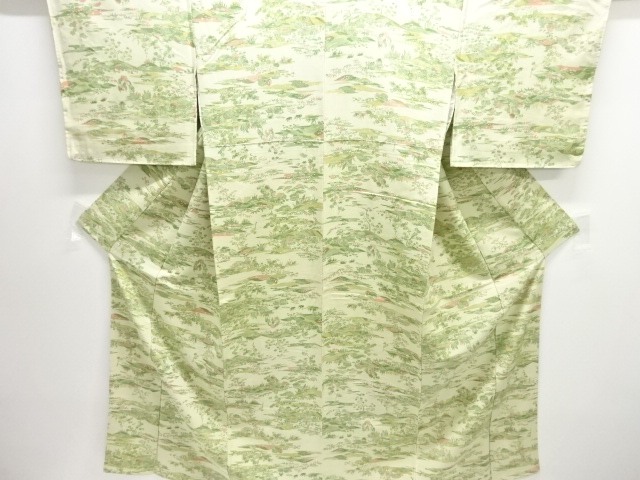 未使用品　茶屋辻模様小紋着物